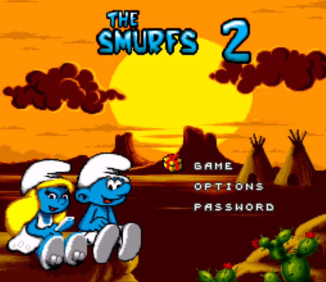 The Smurfs 2 Title Screen